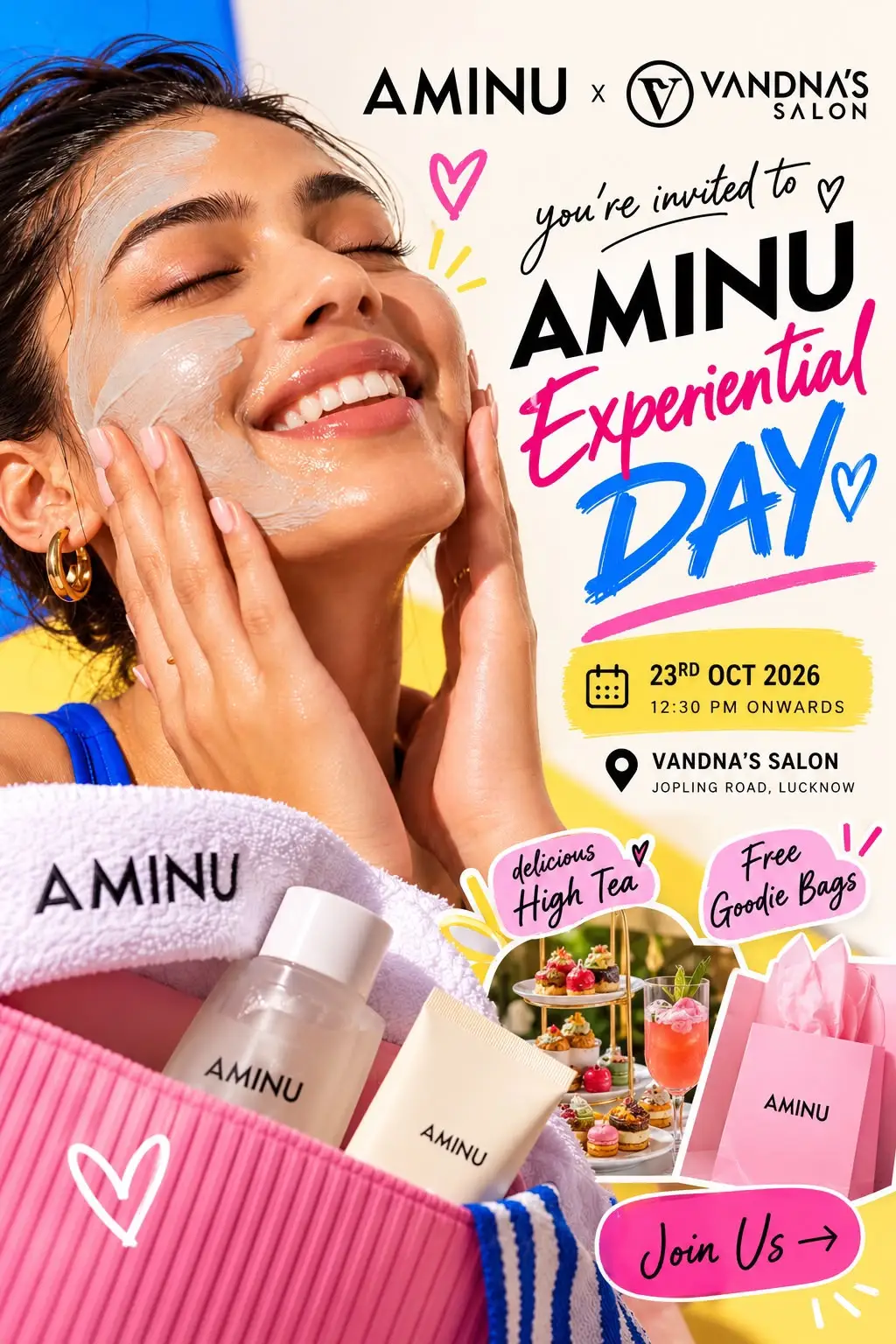 Aminu Experiential Day at Vandna's Salon